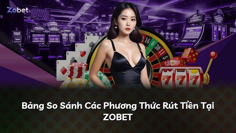 Bảng So Sánh Các Phương Thức Rút Tiền Tại ZOBET